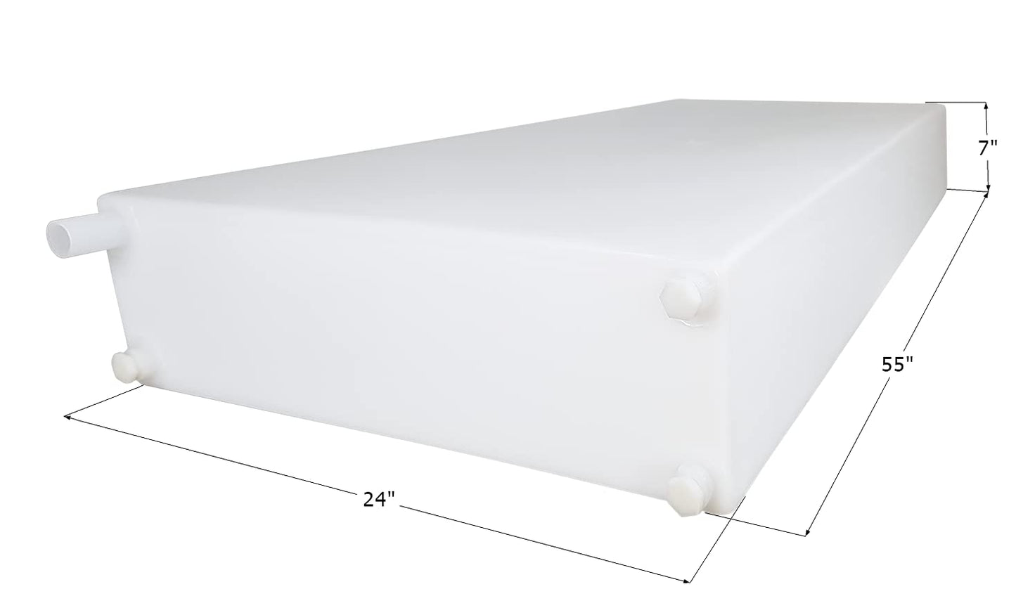 ICON 14374 Fresh Water Tank, WT3594, 55x24x7, 38 Gal., w/ 1/2" Fittings