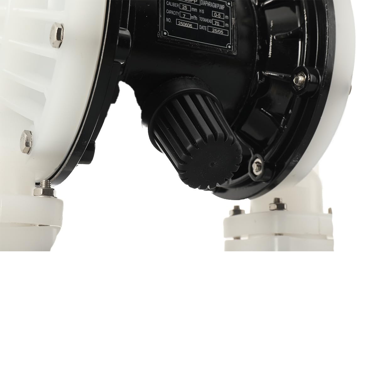 Cozyel Pneumatic double diaphragm pump, 1-1/2 inch inlet & outlet DN40, polypropylene body, 35GPM and Max 120pSI, chemical pump bleaching oil transfer