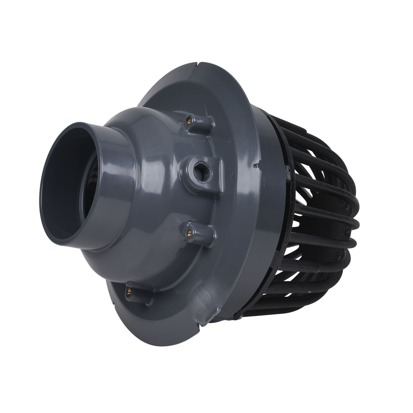 Oatey 78044 PVC Roof Drain with Cast Iron Dome and Dam Collar, 4-Inch