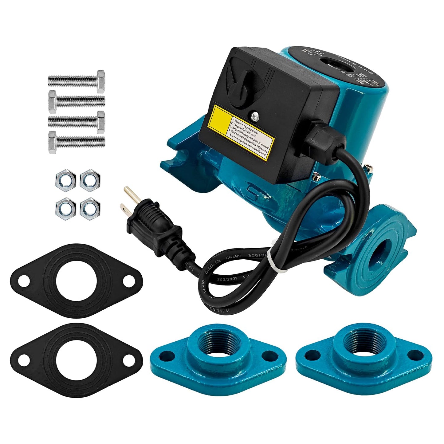 Raodelupe 0010-F3 Cast Iron Cartridge Circulator Pump 1/8HP 115V Compatible with Taco Circulator Pump 0010F3