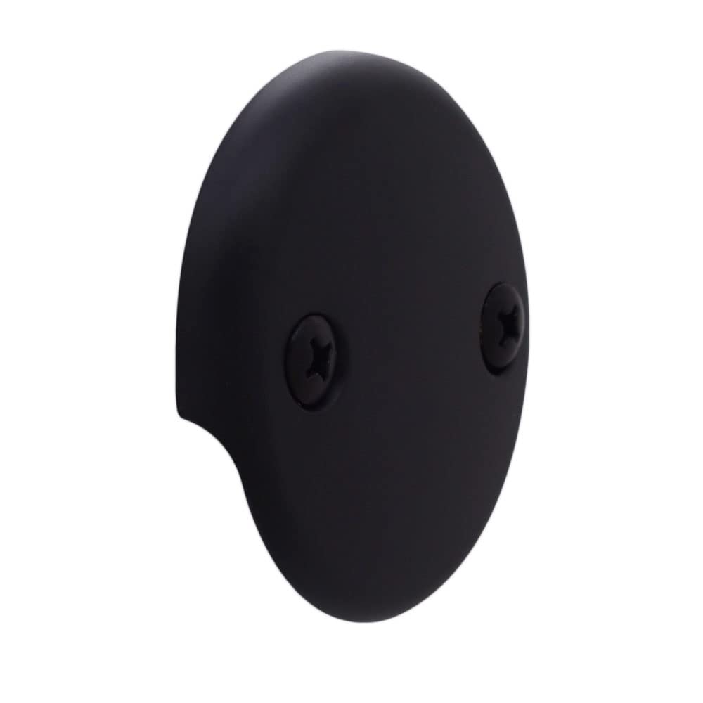 Westbrass D4972-4-62 1-1/2" Bath Waste & Overflow Assembly with Pull Drain Stopper and Two-Hole Faceplate Top Elbow - Sch. 40 PVC, Matte Black (4-Pack)