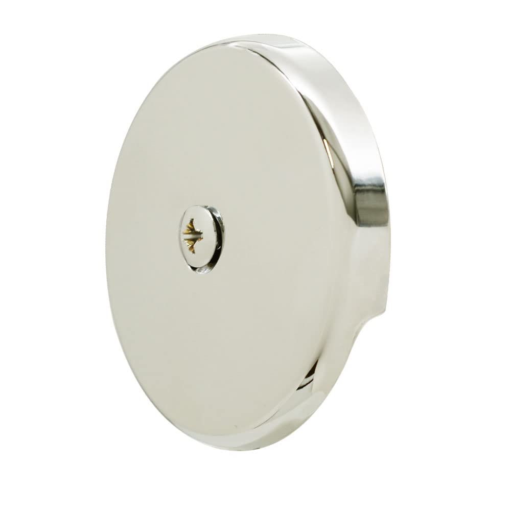 Westbrass D49721-4-05 1-1/2" Bath Waste & Overflow Assembly with Pull Drain Stopper and One-Hole Faceplate Top Elbow - Sch. 40 PVC, Polished Nickel (4-Pack)