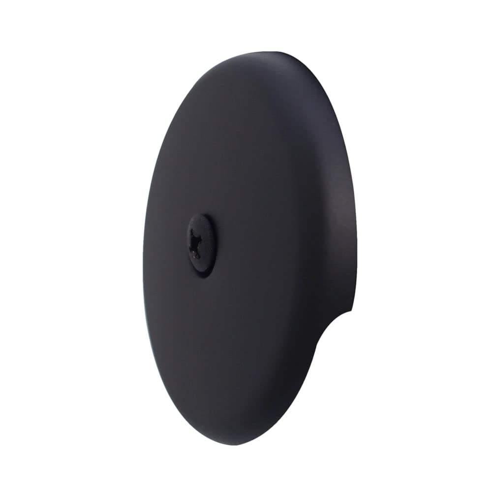 Westbrass D49721-4-62 1-1/2" Bath Waste & Overflow Assembly with Pull Drain Stopper and One-Hole Faceplate Top Elbow - Sch. 40 PVC, Matte Black (4-Pack)