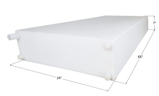ICON 14374 Fresh Water Tank, WT3594, 55x24x7, 38 Gal., w/ 1/2" Fittings