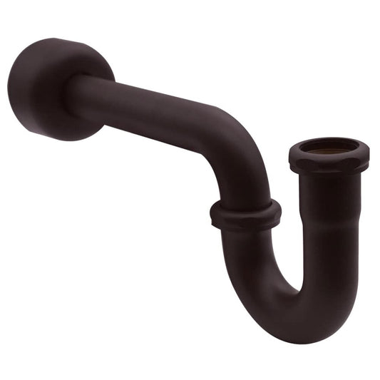 Westbrass D401-1-25-12 1-1/4" 17 ga. Brass P-Trap with High Box Flange, Oil Rubbed Bronze (25-Pack)