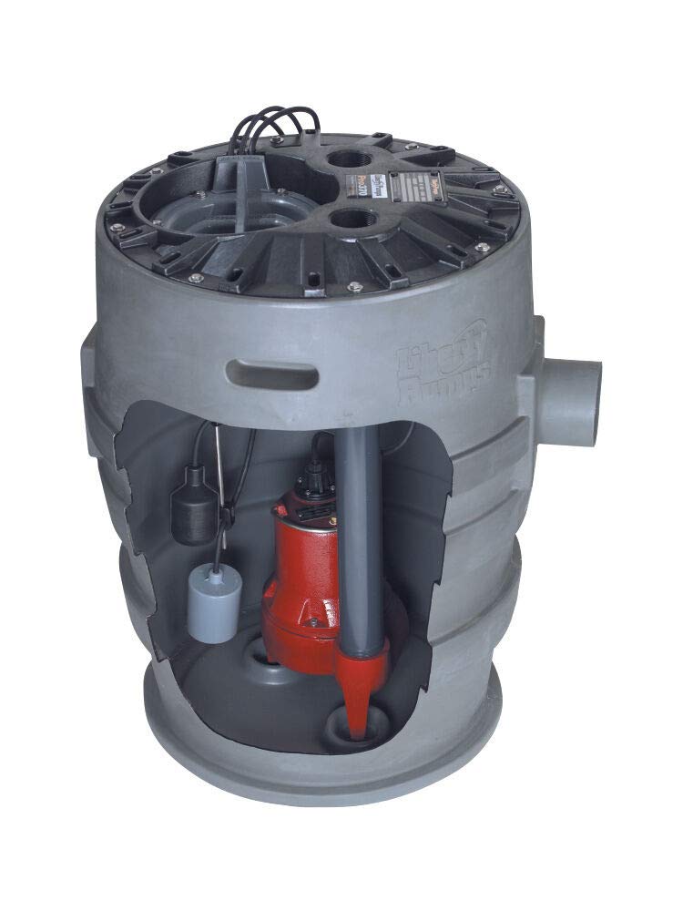 Liberty Pumps P372LE41 4/10-Horse Power 21 by 30-Inch Pro370 Series Simplex Sewage System