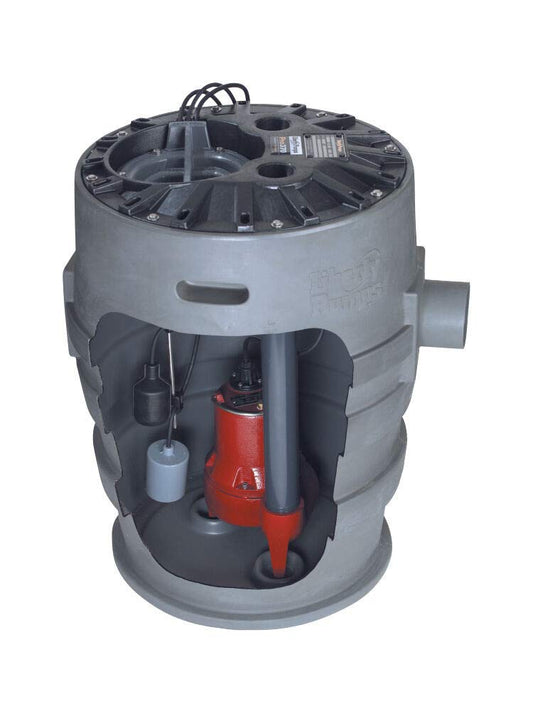 Liberty Pumps P372LE41 4/10-Horse Power 21 by 30-Inch Pro370 Series Simplex Sewage System