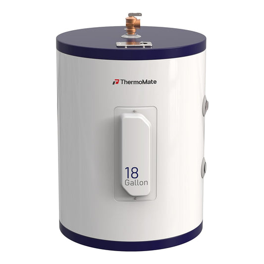 ThermoMate Tank Water Heater Electric, 18 Gallon Small Point of Use Residential Hot Water Heater for Washing & Shower, 120Volt 1500W Compact, Adjustable Thermostat, UL Listed