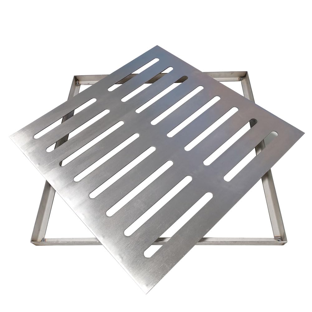 24" X 24" / 34" X 24" / 34" X 34" Stainless Steel Drain Grates; Drain Grate Covers Indoors/Outdoor Large; Indoors/Outdoor Drain Cover; Drain Grate for Catch Basin (24" x 24")