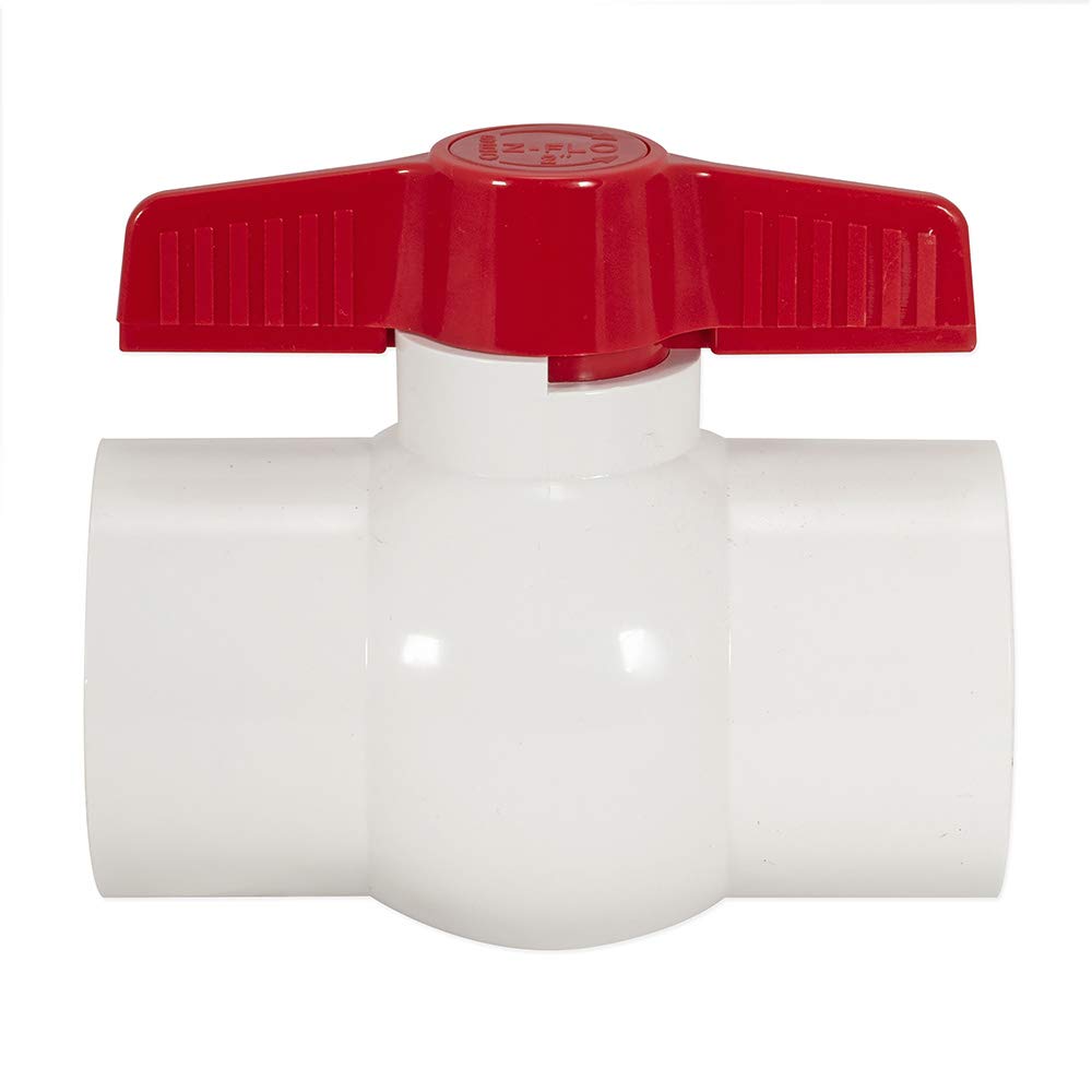Superior Pump 93015-U Cast Iron Tethered Float Switch Sewage Pump with Basin Kit, 1/2 HP, Black & Eastman 2 Inch Slip Schedule 40 PVC Quarter Turn Ball Valve, Brass Plumbing Fitting, 20121