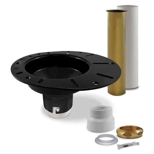 Freestanding Tub Drain Kit, Bathtub Drain Rough-in Kit with PVC Adapter and Brass Tailpipe, Compatible with Floor-Mounted Freestanding Bathtubs
