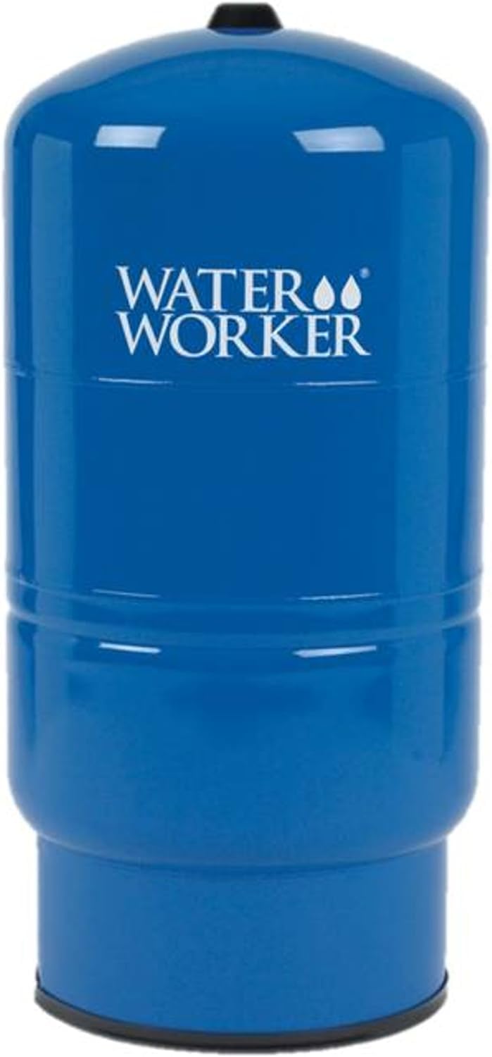 WaterWorker HT-30B Vertical Pressure Well Tank, 30-gallon tank with 26-gallon capacity, Blue