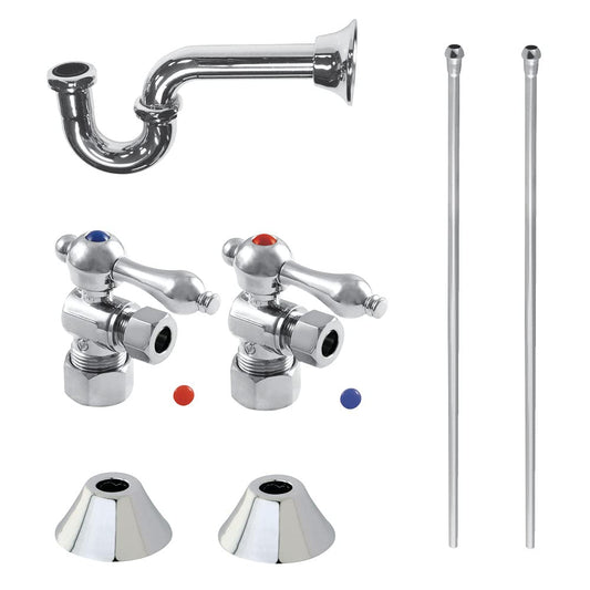 Kingston Brass CC53301LKB30 Trimscape Traditional Plumbing Sink Trim Kit with P-Trap in Polished Chrome