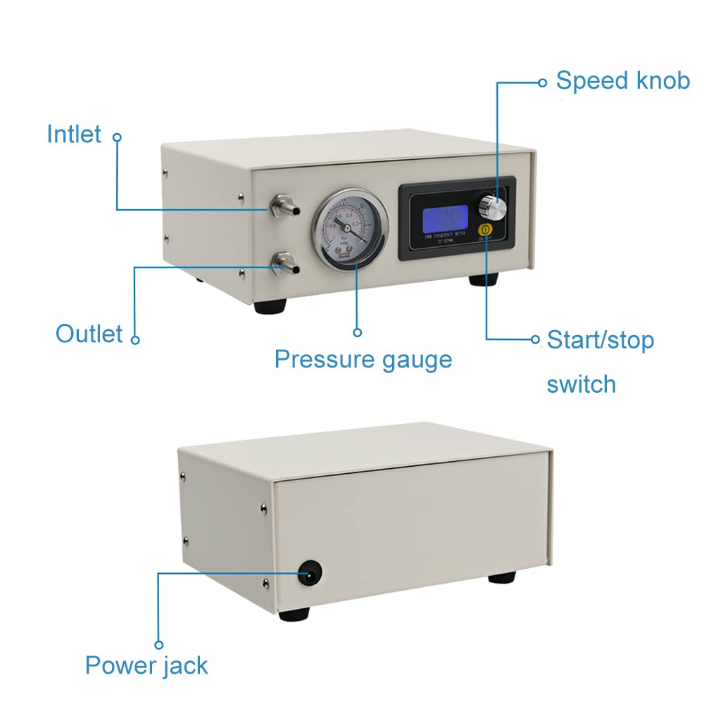 Kamoer KCVP New Portable 24V lab oilless Scientific Filtration Diaphragm Vacuum Pump 10L/min high Flow high Negative Pressure Adjustable Diaphragm air Pump Long Life brushless Motor