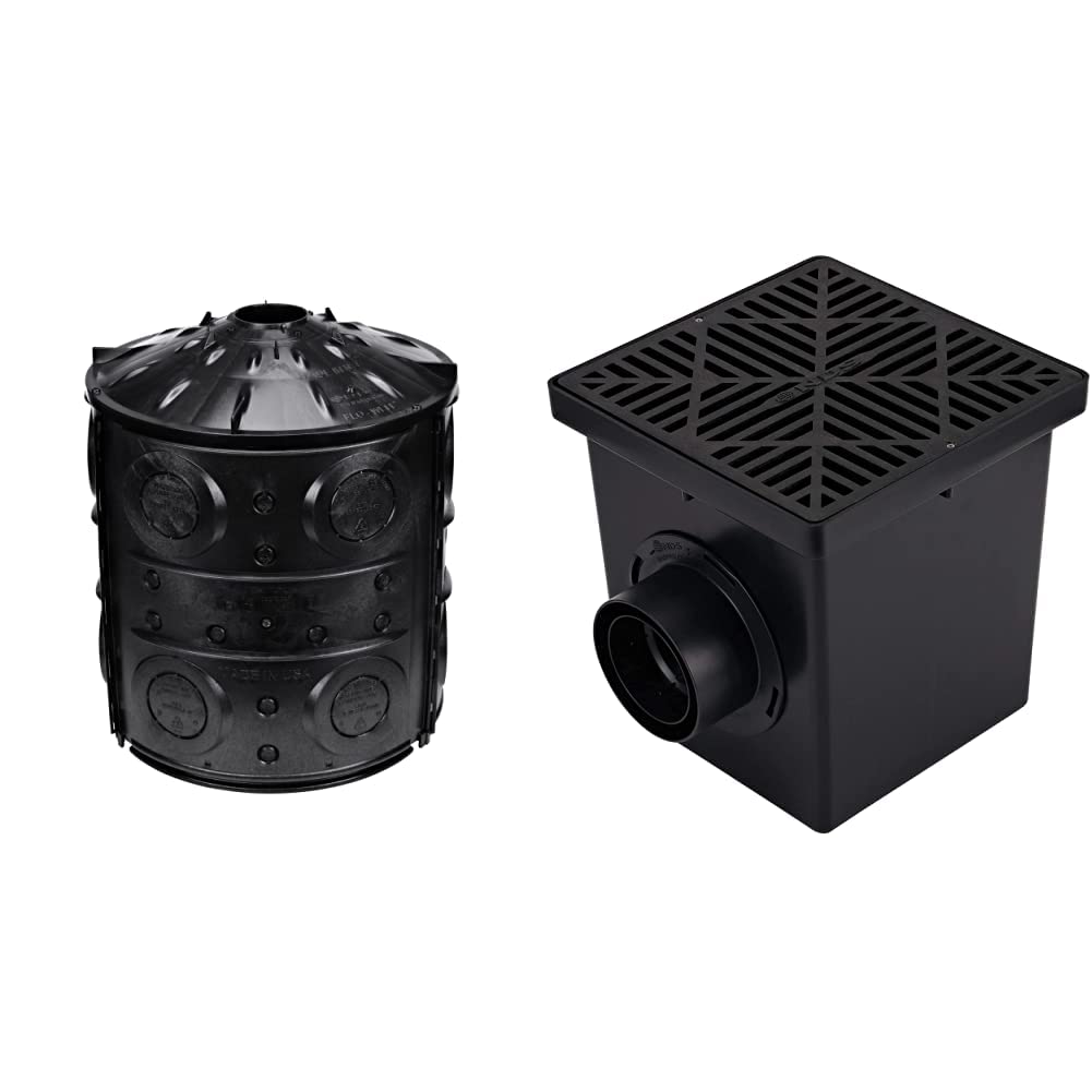 NDS Stormwater Management Kit with Flo Dry Well, Catch Basin, and Accessories