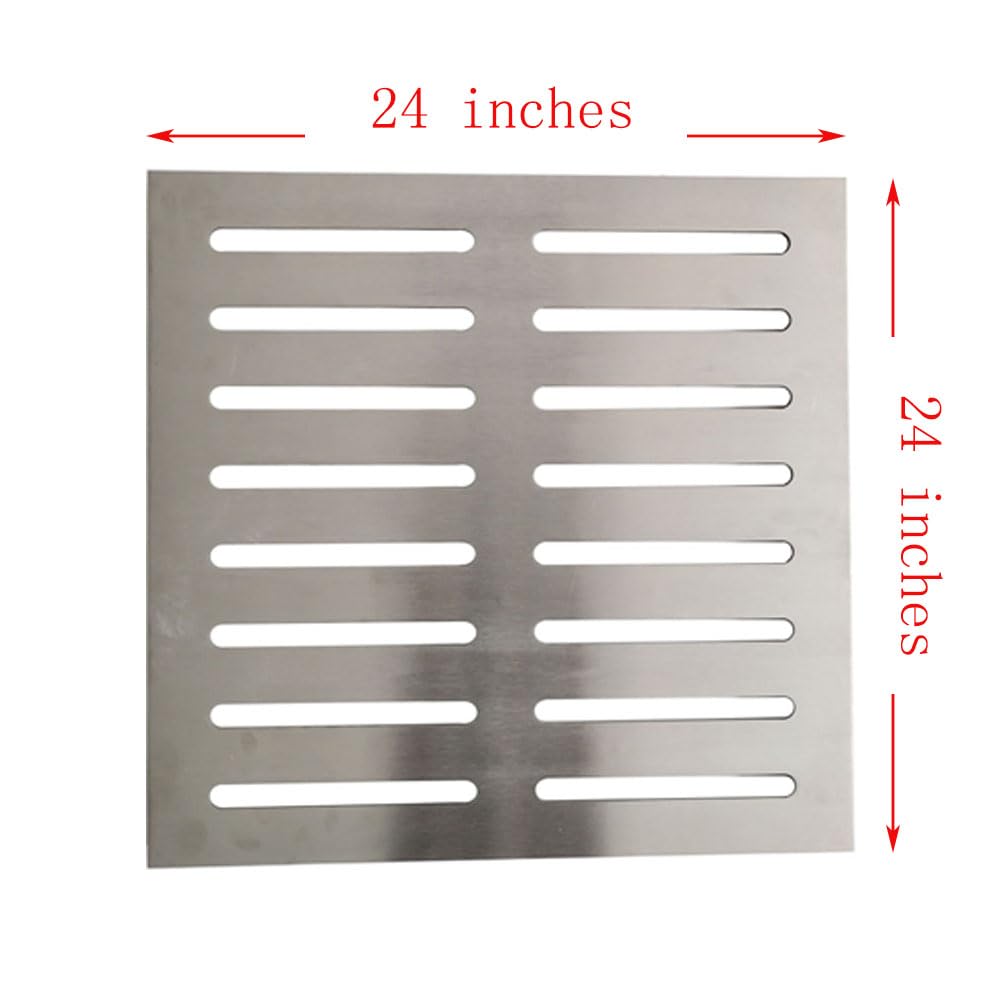 24" X 24" / 34" X 24" / 34" X 34" Stainless Steel Drain Grates; Drain Grate Covers Indoors/Outdoor Large; Indoors/Outdoor Drain Cover; Drain Grate for Catch Basin (24" x 24")