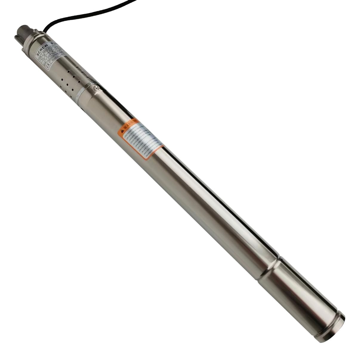 SHYLIYU 1/2HP 110V Deep well Submersible Pump Well φ＞53mm MAX Flow 4.4GPM MAX Height 180FT 2 Inch Stainless Steel Submersible Deep Well Pump SS Water Outlet 0.5In for Industrial Home Garden Screw Pump