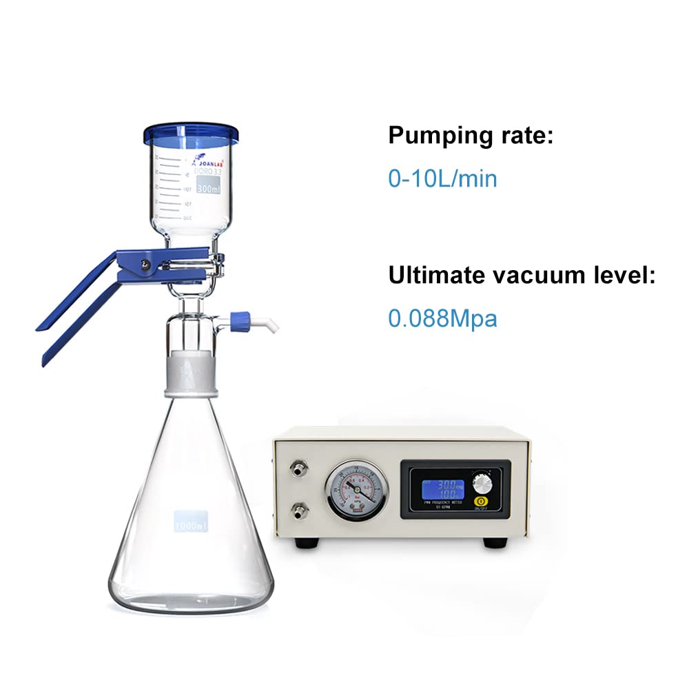 Kamoer KCVP New Portable 24V lab oilless Scientific Filtration Diaphragm Vacuum Pump 10L/min high Flow high Negative Pressure Adjustable Diaphragm air Pump Long Life brushless Motor
