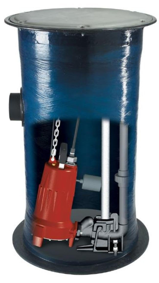 LIBERTY PUMPS 2448LSG202 2 HP,Grinder Pump System,208/230VAC