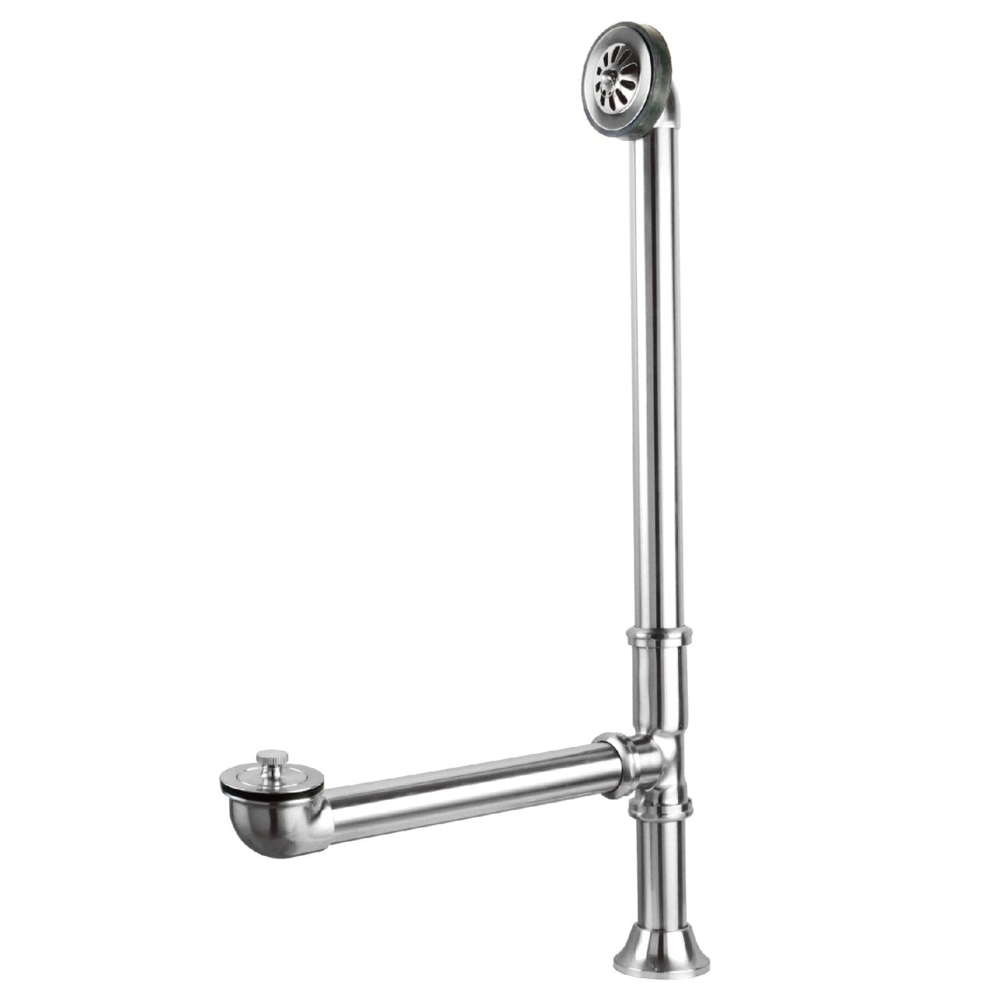 Elements of Design Essentials DS2081 Clawfoot Tub Waste and Overflow Drain, Polished Chrome