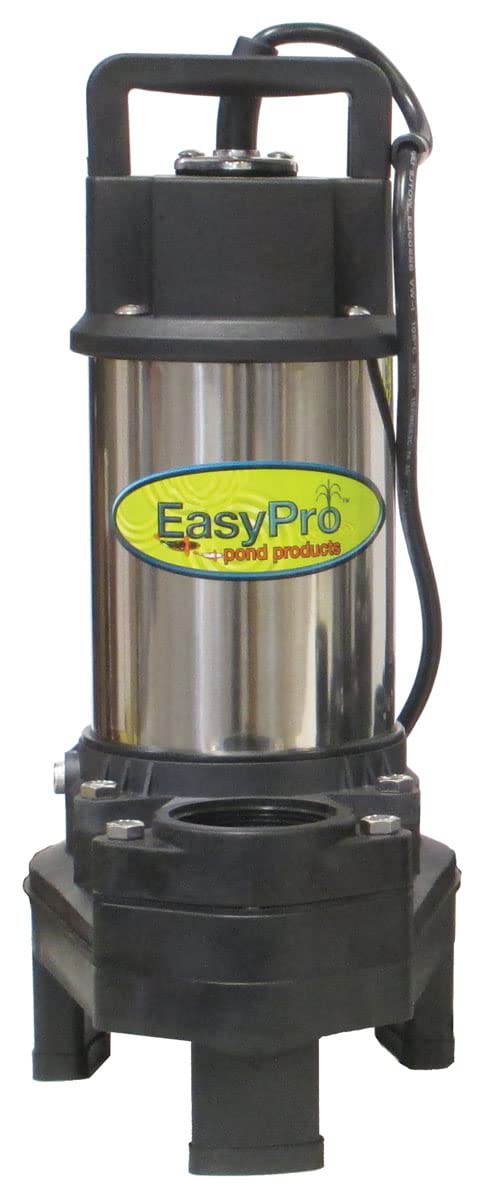 EasyPro TH250 Stainless Steel Waterfall and Stream Pump - Energy Efficient, Long Lasting Pump with 2 Year Warranty - 4100 GPH - 115 Volts | 20’ Power Cord