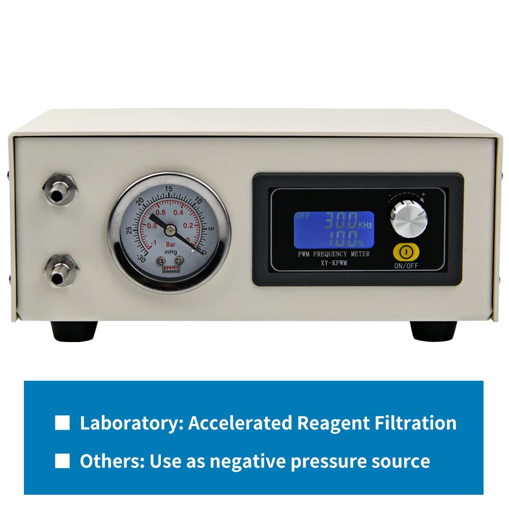 Kamoer KCVP New Portable 24V lab oilless Scientific Filtration Diaphragm Vacuum Pump 10L/min high Flow high Negative Pressure Adjustable Diaphragm air Pump Long Life brushless Motor