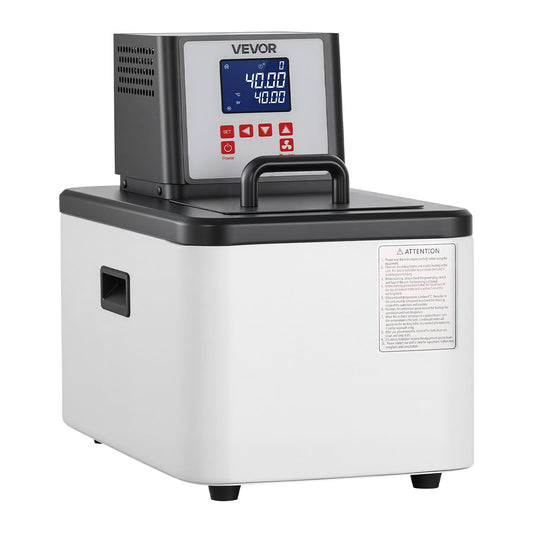 VEVOR Laboratory High-Temperature Circulating Oil Bath, Up to 300℃/572℉, 6 L Lab Constant Temperature Heating Tank, 0.1℃ High Precision, Internal and External Dual Circulation, for Laboratory