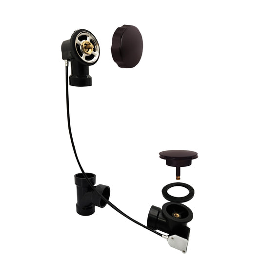 Westbrass ABS 45” Cable Drive Bath Waste & Overflow, Oil Rubbed Bronze, D50A45-12