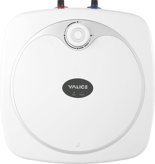 YALICE Electric Tank Water Heater, 8 Gallons Under Sink Instant Hot Water Heaters, 1500W, 110-120V, Electric Mini Tank Water Heater Compact Design for RV, Kitchen, Food Truck, Wall or Floor Mounted