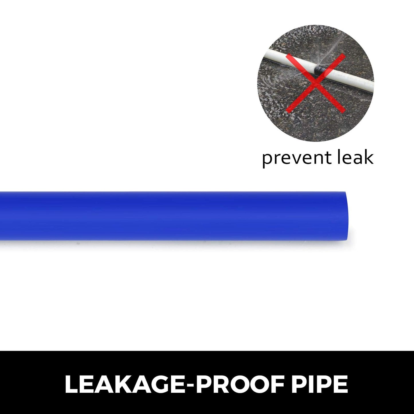 Happybuy 3/4" PEX Tubing 500Ft Non-Barrier PEX Pipe Red Pex-b Tube Coil for Hot and Cold Water Plumbing Open Loop Radiant Floor Heating System PEX Tubing (3/4" Non-Barrier, 500Ft/Blue)