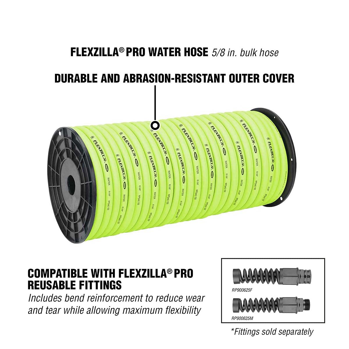 Flexzilla Pro Water Hose (250 ft.) and Everflo EF7000-BOX 7.0 GPM 12V Diaphragm Pump Bundle