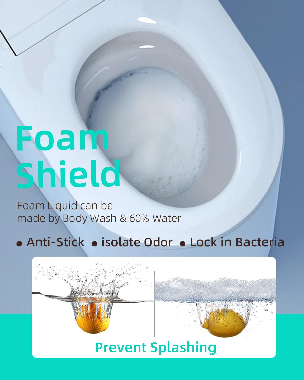 EPLO X9 Smart Toilet with Foam Dispenser, Auto Open/Close, ADA Comfort Height, Auto Flush, Blackout can Flush, Heated Seat,One Piece Elongated Bidet Toilet with Tank Built in,1000 Gram MaP Flush Score