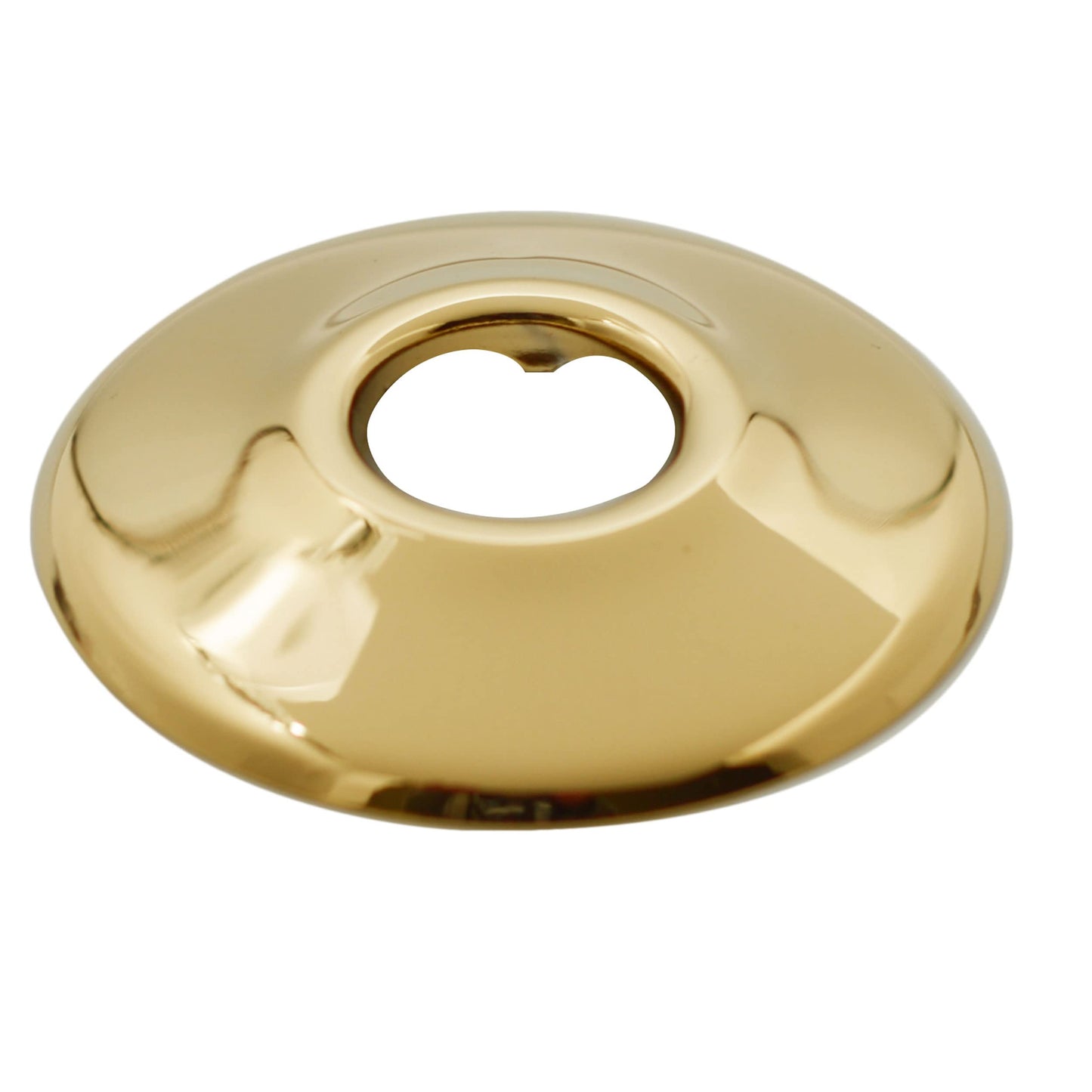 Westbrass A1538L-01 Pedestal Sink Lavatory Supply Line Kit with P-Trap and Round Handle Angle Stops, Polished Brass