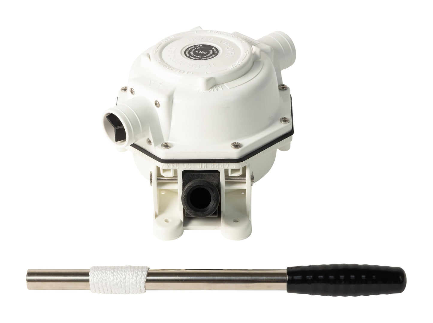 Whale Mk5 Manual Sanitation Pump - Bulkhead. Up to 17 GPM Flow Rate, Designed for Toilet Flush or Holding Tank Pump Out ensuring Reliability in Black Waste Management, BP0527