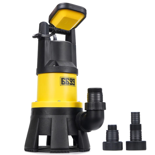 6699 Sewage Water Pump 7000GPH with Float Switch 1.5HP Submersible Sump Pump with 16FT Power Cord for Pool Draining, Flooded House, Sump Pit, Pond Water Removal