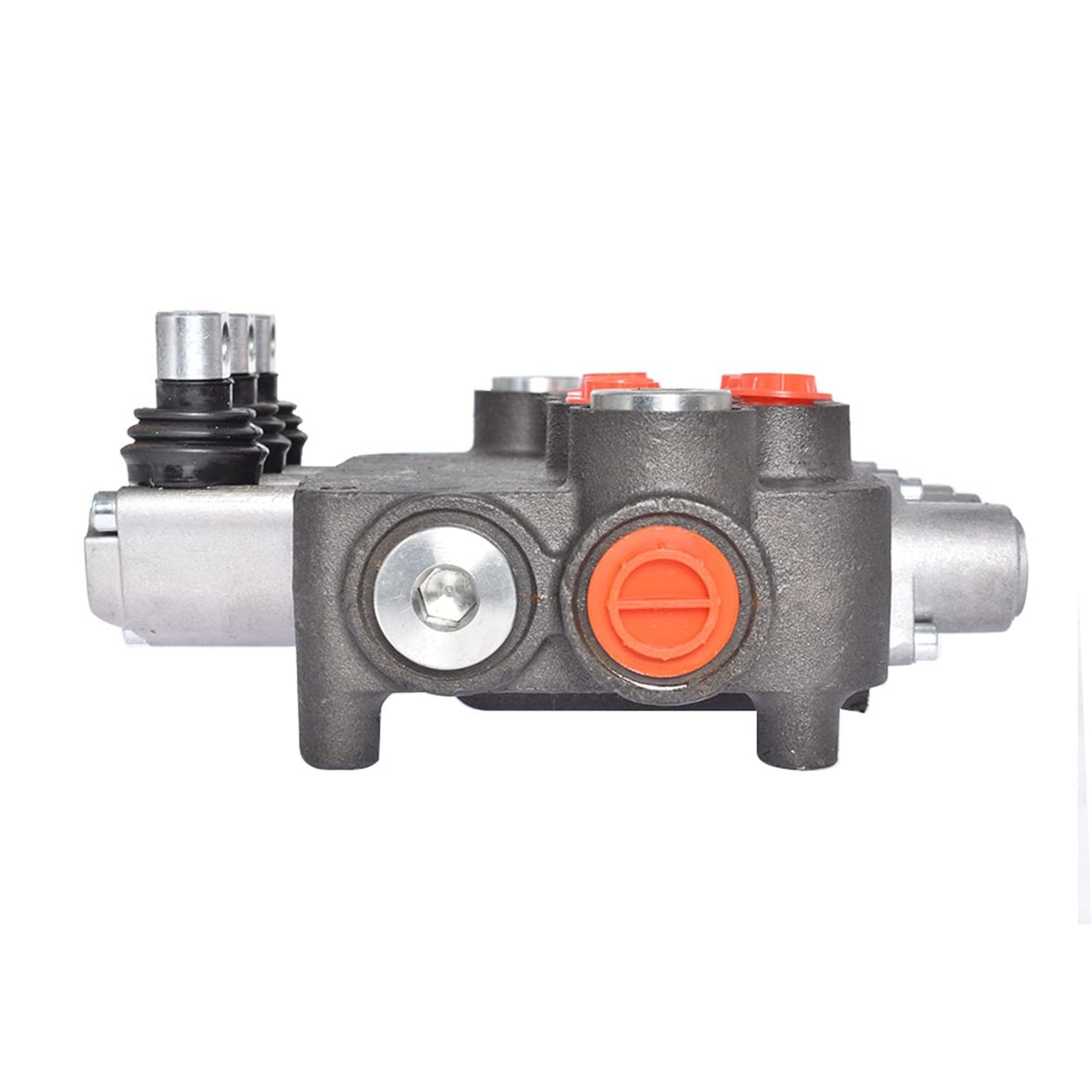 waltyotur Hydraulic Directional Control Valve, 3 Spool 21 GPM Hydraulic Loader Valve, SAE Ports, 3625PSI Double Acting Valve Directional Control Valve for Small Tractors Log Splitters