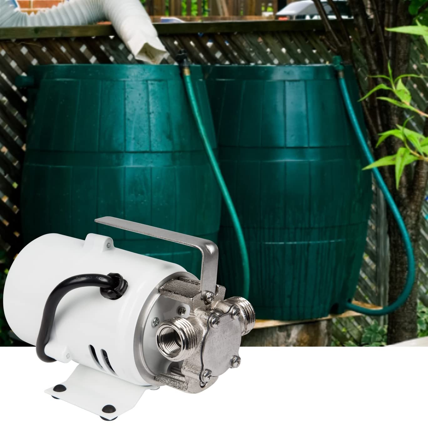 Little Giant 555113 360 GPH 115V High-Temp Plated Brass Non-Submersible Utility Pump, 370, White