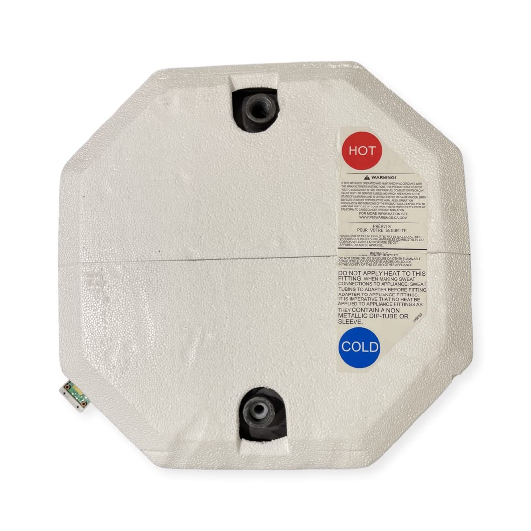 Suburban Advantage RV Tank Water Heater SW12DE - 12 gallon Porcelain Lined Steel Tank with Direct Spark Ignition (DSI) and Incoloy Electric Element (5247A)