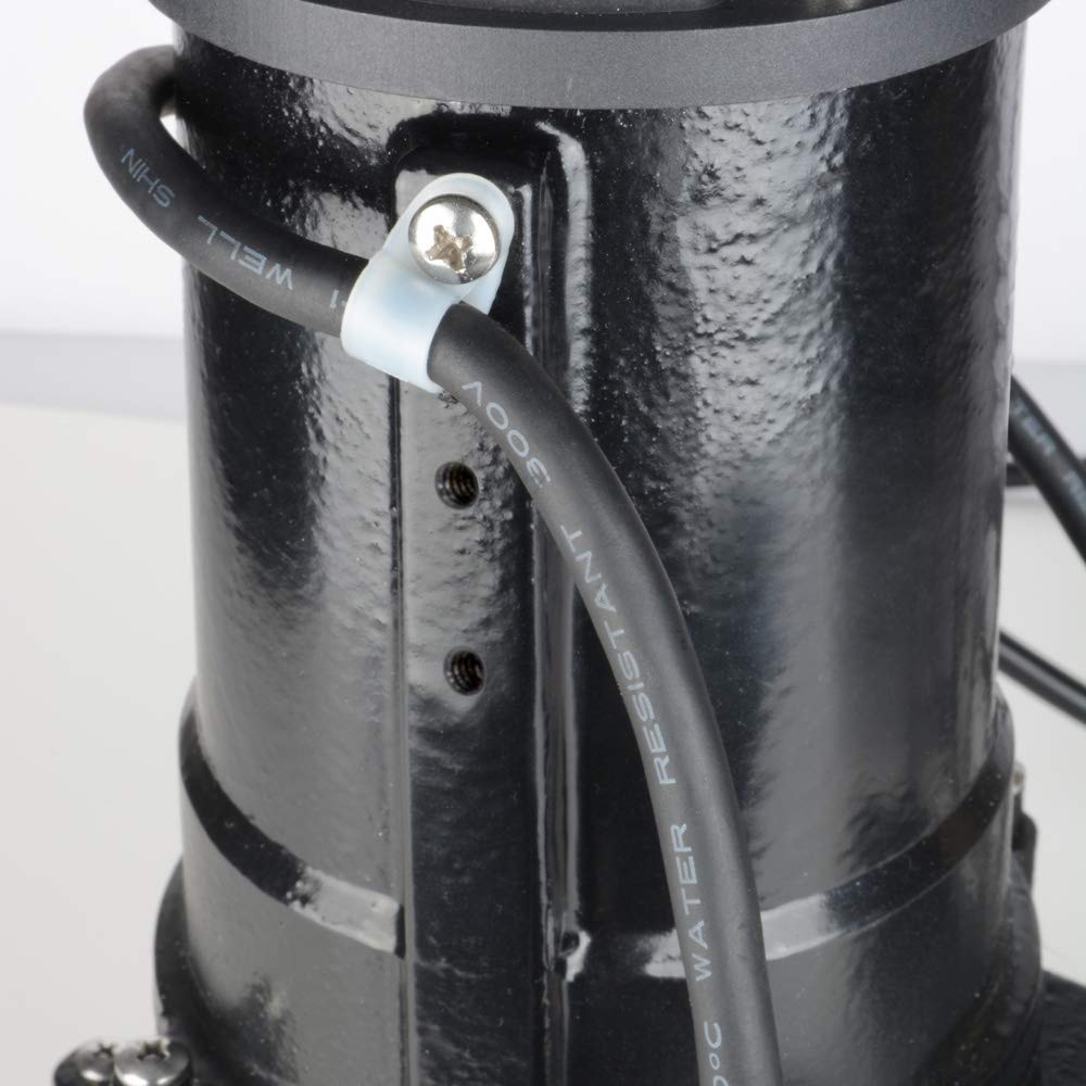 ECO-FLO Products RSE50W Cast Iron Sewage Pump with Wide Angle Switch, 1/2 HP, 5,700 GPH