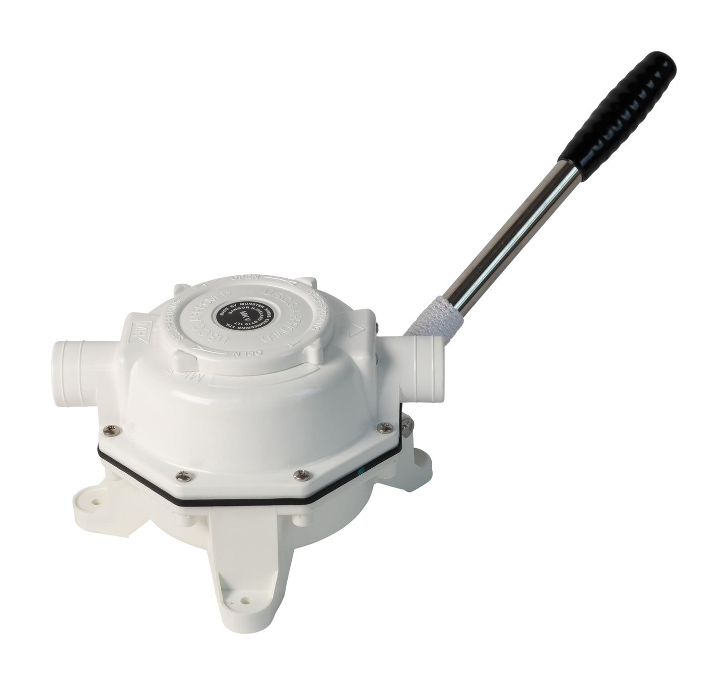 Whale Mk5 Manual Sanitation Pump - Bulkhead. Up to 17 GPM Flow Rate, Designed for Toilet Flush or Holding Tank Pump Out ensuring Reliability in Black Waste Management, BP0527
