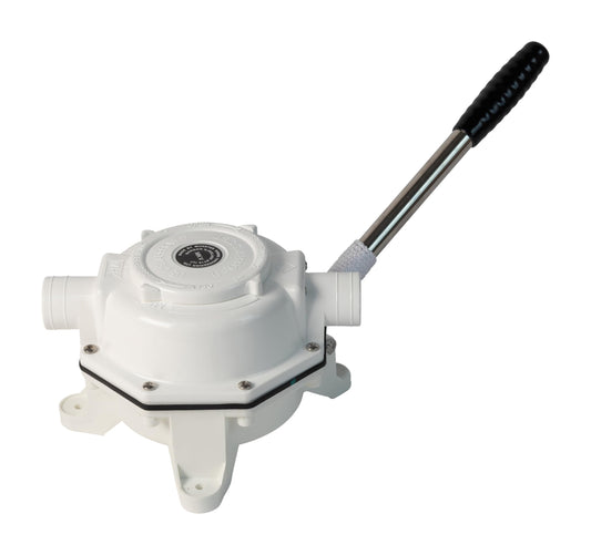 Whale Mk5 Manual Sanitation Pump - Bulkhead. Up to 17 GPM Flow Rate, Designed for Toilet Flush or Holding Tank Pump Out ensuring Reliability in Black Waste Management, BP0527