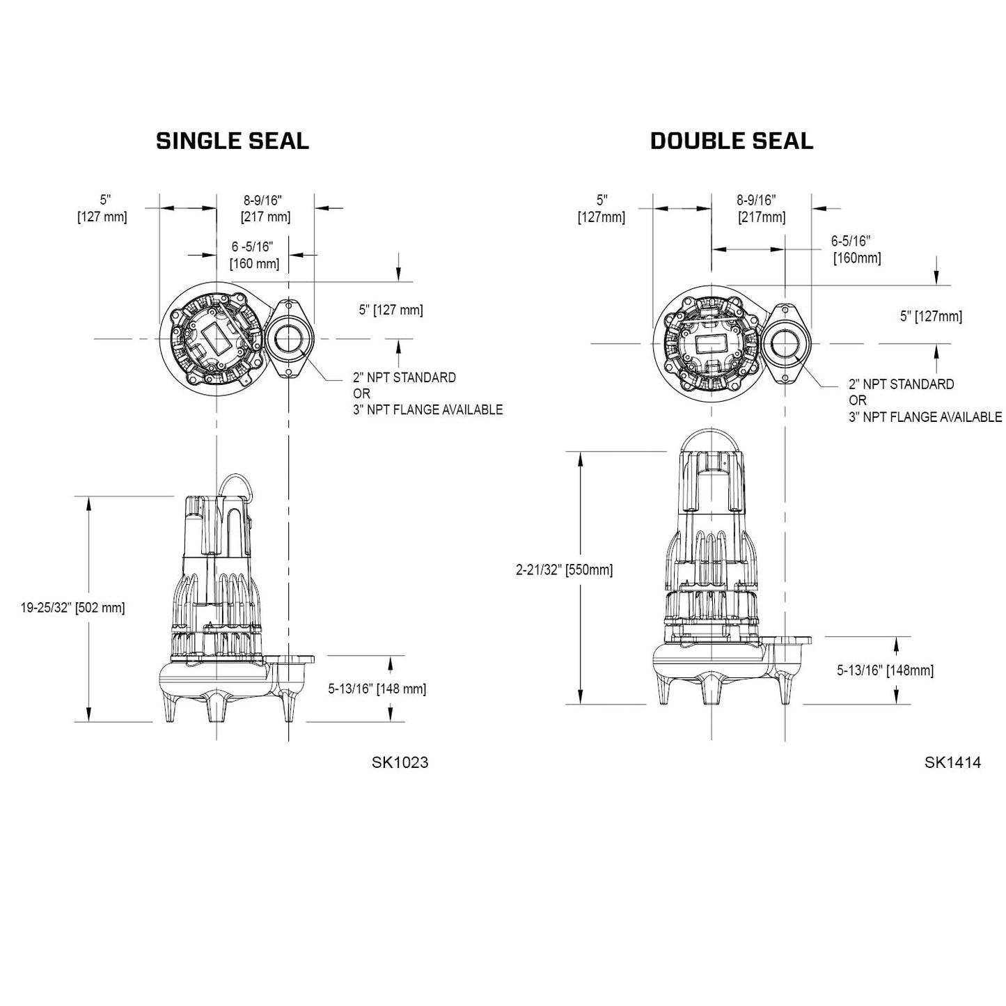 Zoeller 284-0004 230-Volt 1 Horse Power Model E284 Waste-Mate Non-Automatic Cast Iron Single Phase Submersible Sewage/Effluent Pump