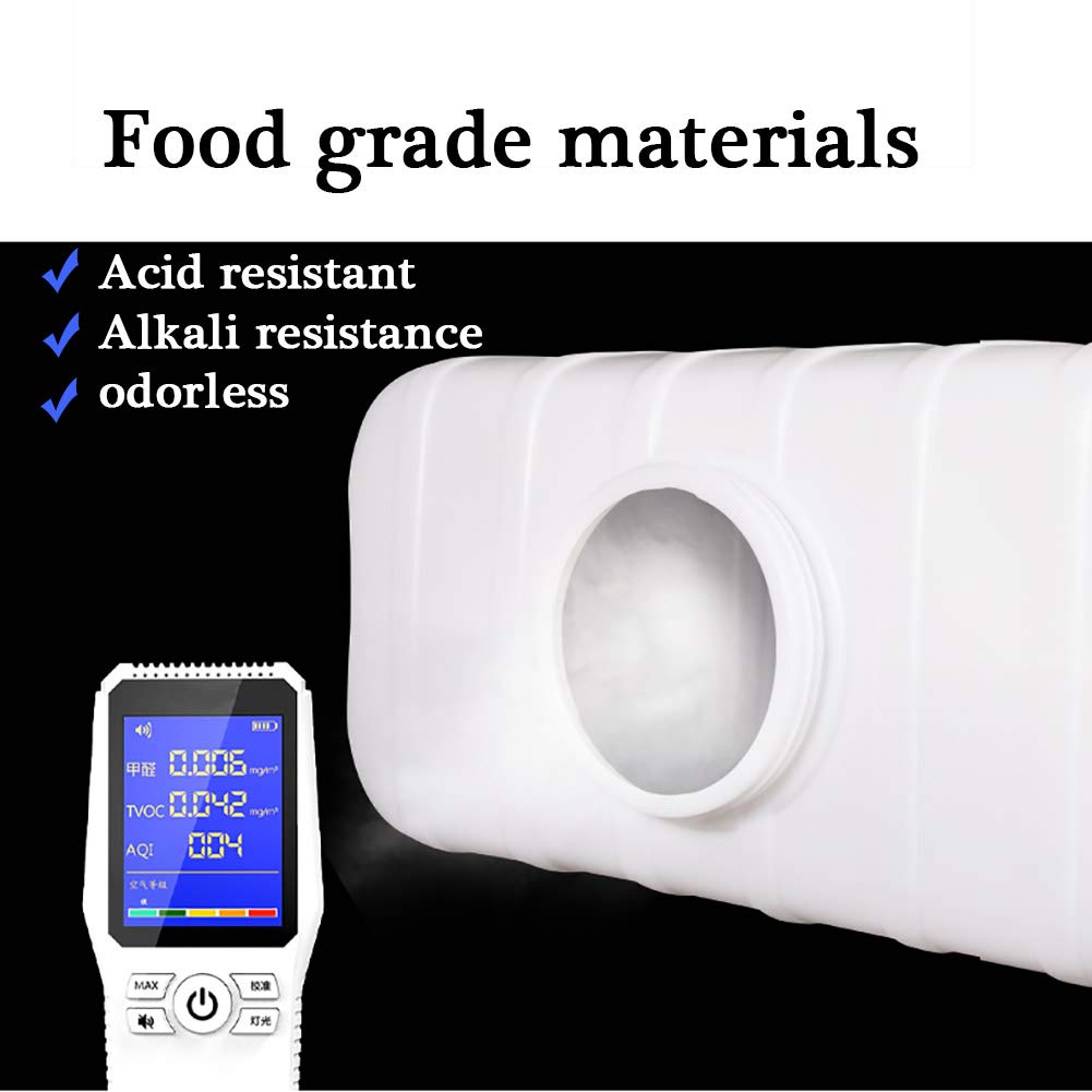 SXKJDM Large Plastic Water Storage Tanks Emergency Water Storage 50L/80L/110L/200L Camping & Hiking Water Storage Water Container Multifunctional Water Tank(Size:50L/13.2gallon)
