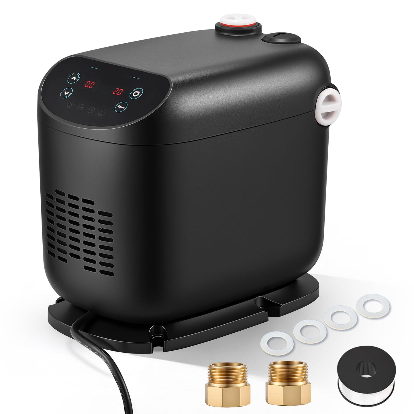 Moonshan Whole House Water Pressure Booster Pump 70 PSI Variable Speed Booster Pump Penmanent Mangnet Motor Constant Pressure for Home Apartment Garden Shallow Well