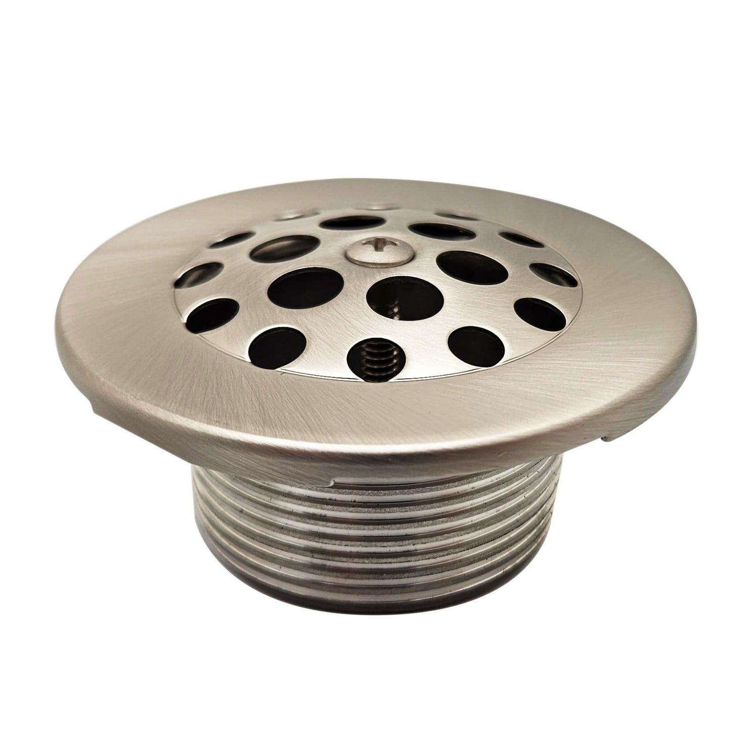 Westbrass Y592144-4-07 1-1/2" x 14" Black Tubular Bath Waste & Overflow Assembly with Trip Lever and Beehive Strainer Grid Drain, Satin Nickel (4-Pack)