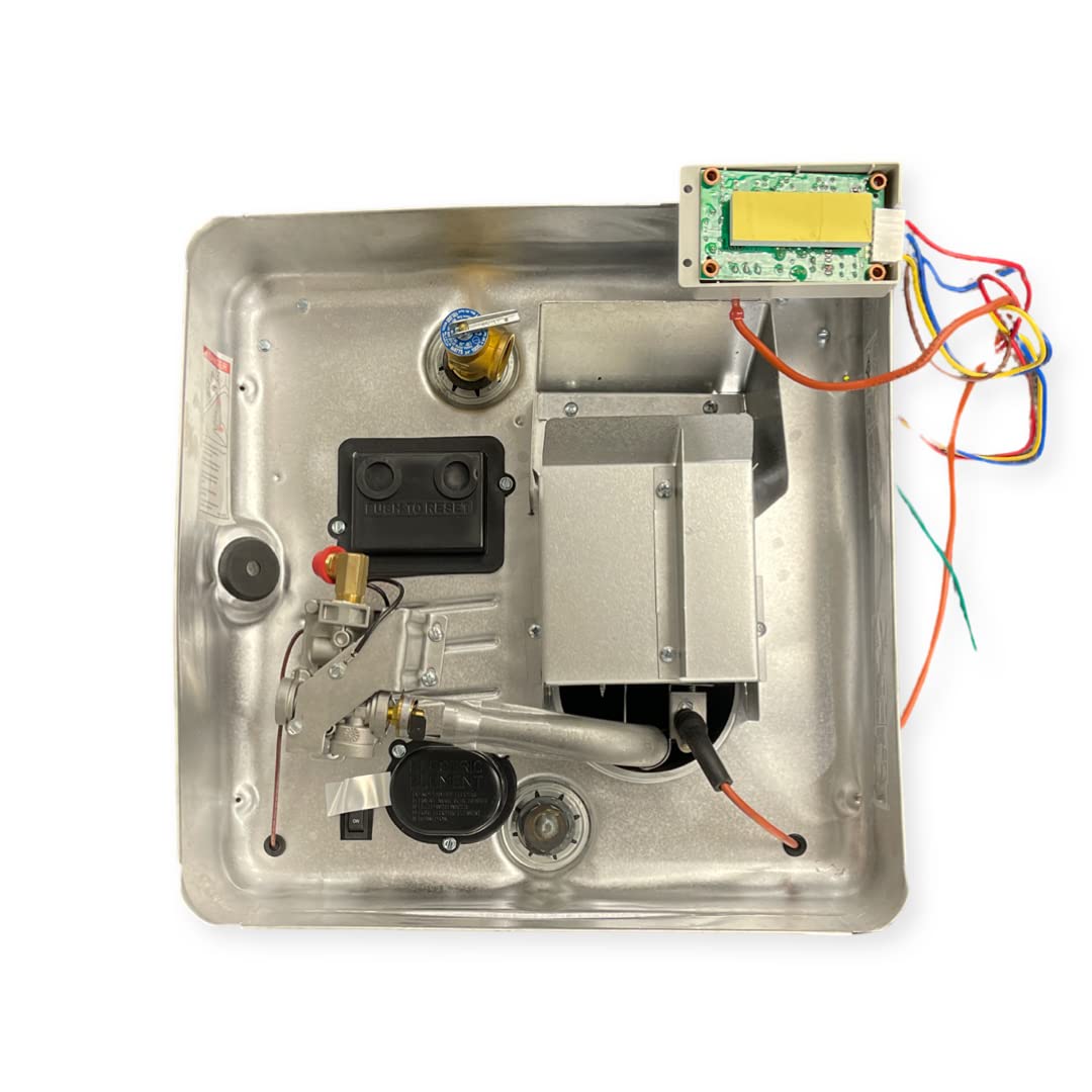Suburban Advantage RV Tank Water Heater SW12DE - 12 gallon Porcelain Lined Steel Tank with Direct Spark Ignition (DSI) and Incoloy Electric Element (5247A)