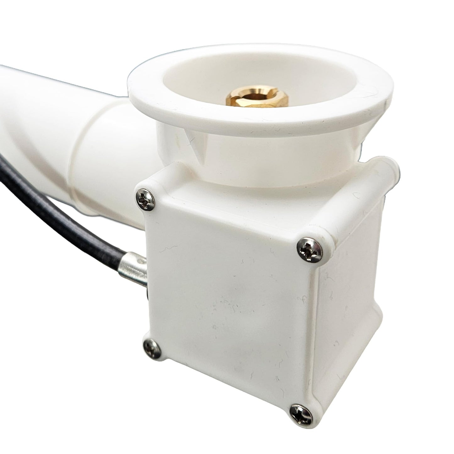 Westbrass A50P27TLE-12 27" Cable Drive Bath Drain Trim Kit with Rotary Overflow Cover Knob, European Stopper and Poly Tubular Pipes, Oil Rubbed Bronze