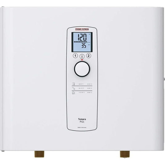 Stiebel Eltron Tankless Water Heater – Tempra 36 Plus – Electric, 36kW, On Demand Hot Water, Eco, White, Made in Germany