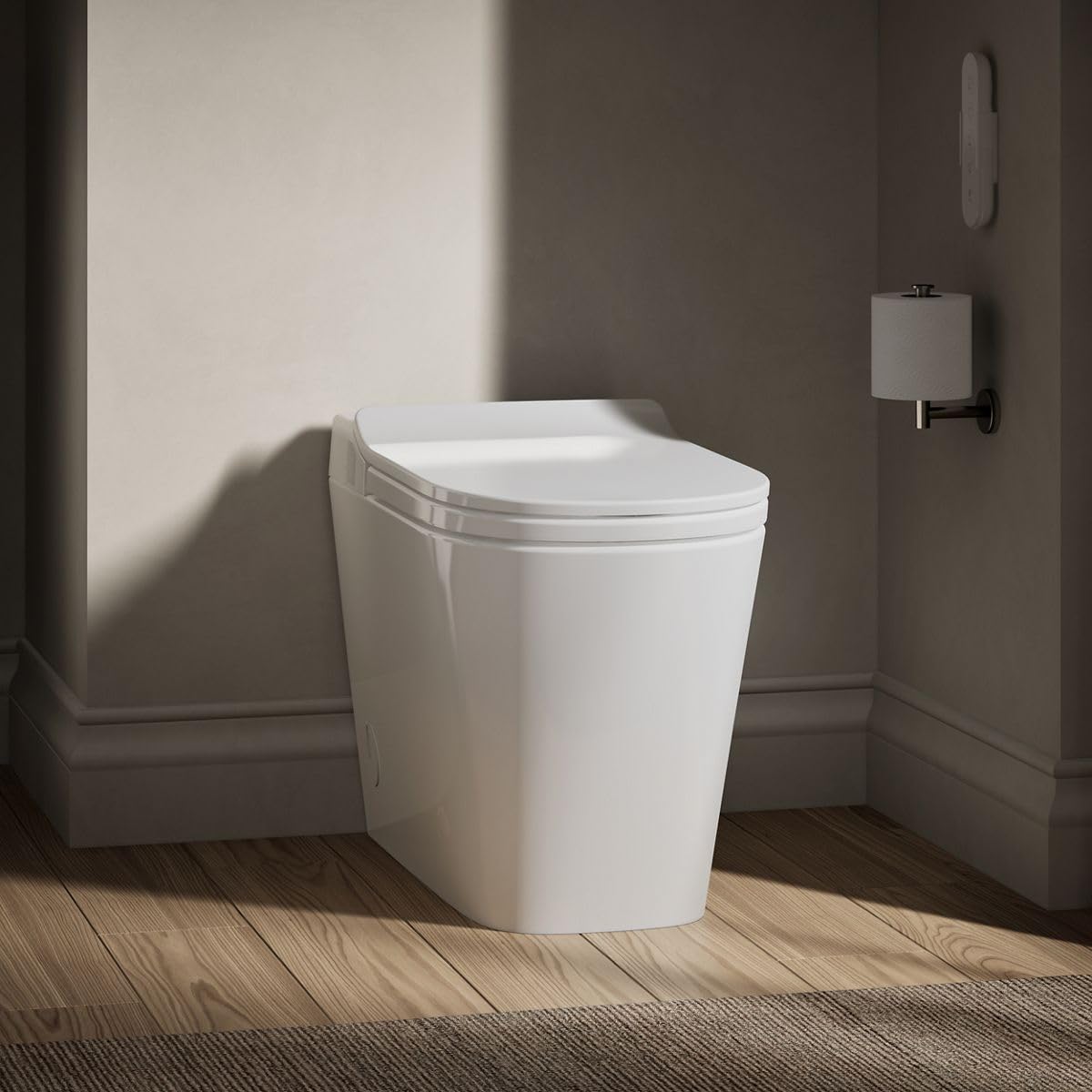 Kohler Leap One-Piece Elongated Smart Toilet with Bidet Built In, Dual-Flush, Quiet-Close