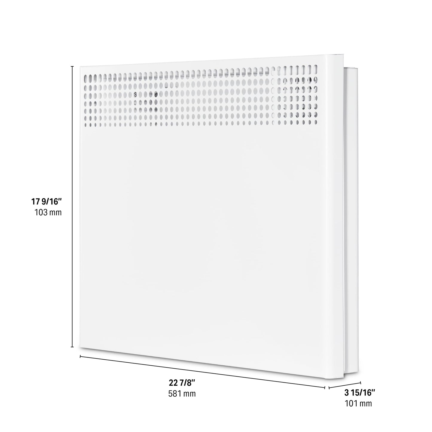 Stelpro Ultra-Quiet Wall Convector Heater – 1500W / 240V (1125W / 208V) – 17 9/16″ H × 28 5/8″ W – Sleek Entry-Level Model – Silent Comfort, Quick Heat – Built-In Thermostat (ASHC1502W) – White
